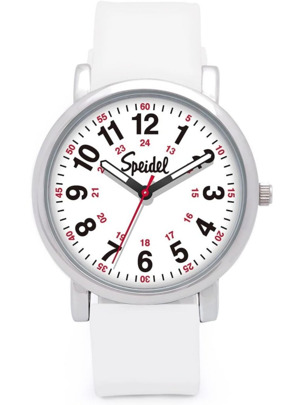 Medical Scrub Watch for Nurses & Students - Easy Read Dial, Silicone Band, Water
